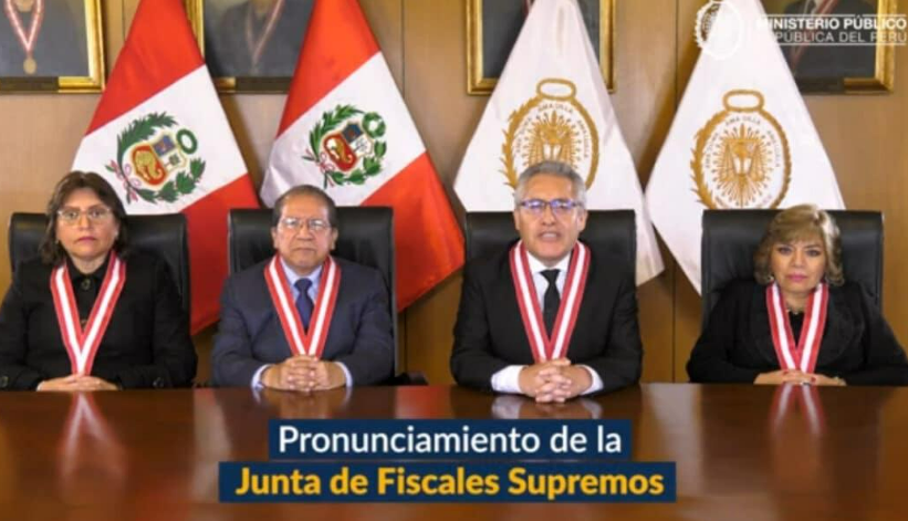 Patético pronunciamiento de los fiscales supremos Esto quiere decir que la fiscalía solo está pensando en la guerra política y no en la criminalidad que afecta a la sociedad.